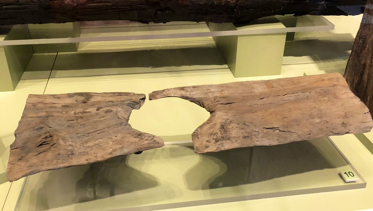 A c. 2,000 year old Roman wooden toilet seat. An unexpected and very rare discovery during excavations in 2014 at Vindolanda Roman fort in Northumberland. It was remarkably well preserved due to the waterlogged soil conditions. 

#RomanFortThursday
#Archaeology