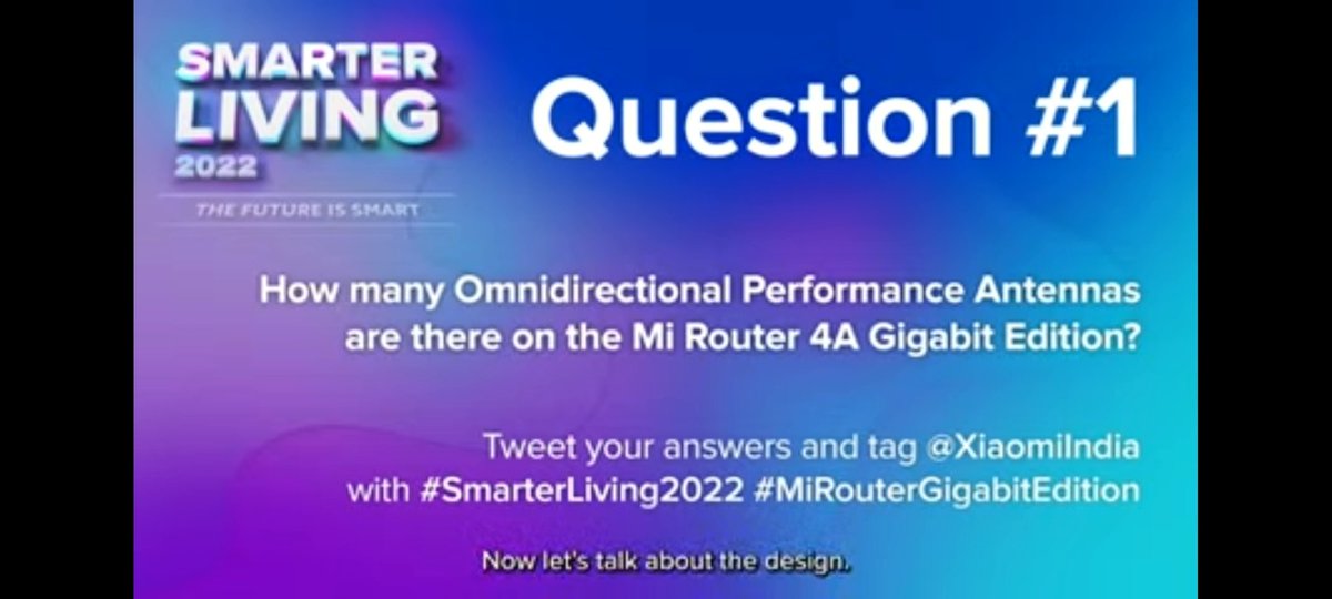 HelloDibakar's tweet image. Four (4)
@XiaomiIndia #SmarterLiving2022 #MiRouterGigabitEdition