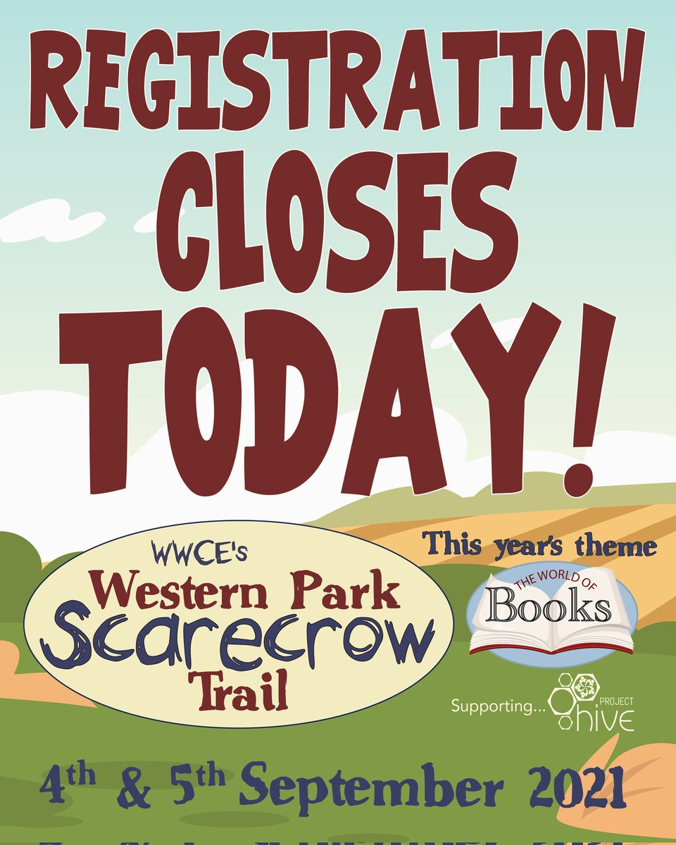 If you haven't already signed up to be a part of the fun, what have you been doing since May?! Today is your last chance to get involved and register either a scarecrow or stall. You can do this here: wwce.org.uk/main/product/s…