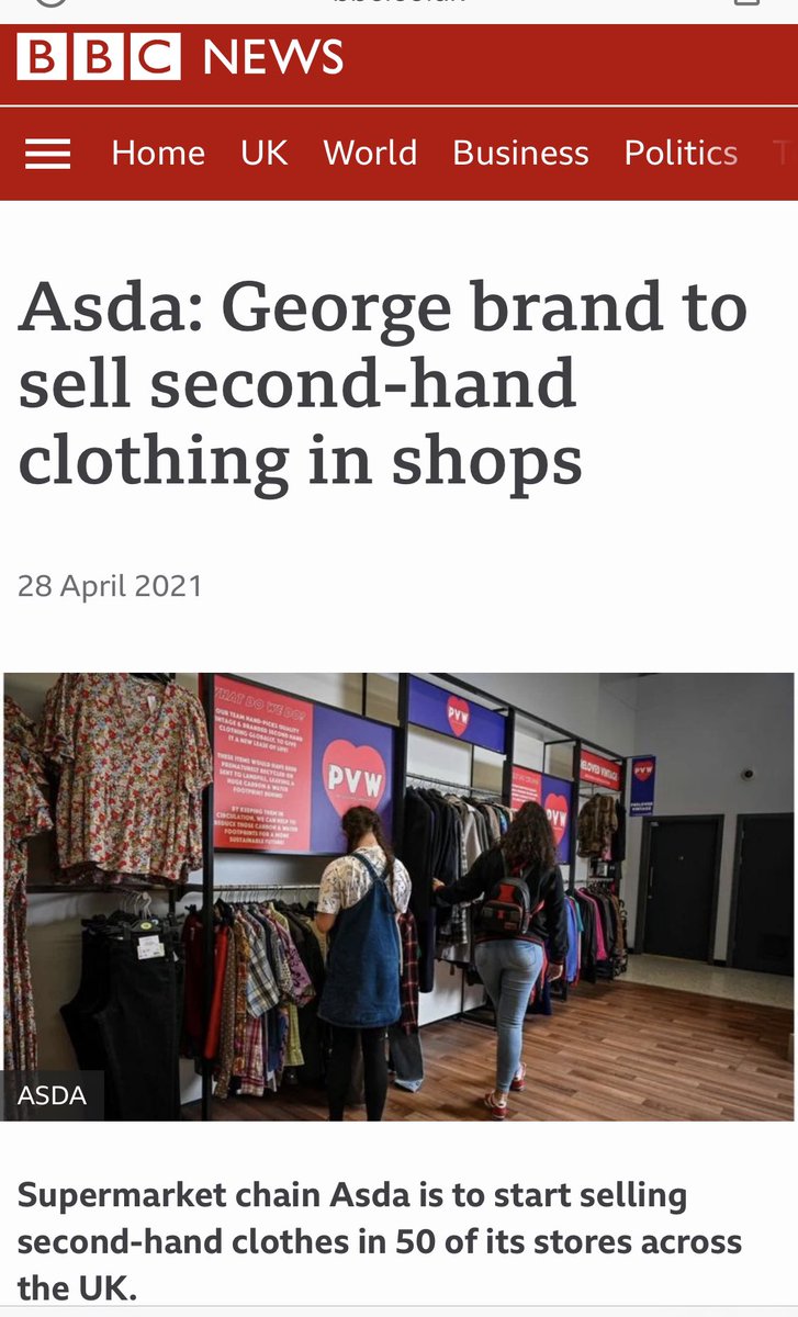 thrifty_saint's tweet image. Hey @asda @Georgeatasda - you hit the press with a sustainable fashion message by stocking a small selection of secondhand clothes (April ‘21), &amp;amp; then stock @Missguided in 100 stores 4 months later?
I smell #greenwashing with that preloved campaign. Disappointing 🙄