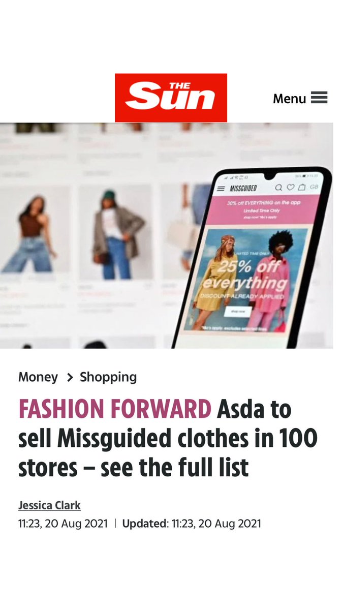 thrifty_saint's tweet image. Hey @asda @Georgeatasda - you hit the press with a sustainable fashion message by stocking a small selection of secondhand clothes (April ‘21), &amp;amp; then stock @Missguided in 100 stores 4 months later?
I smell #greenwashing with that preloved campaign. Disappointing 🙄