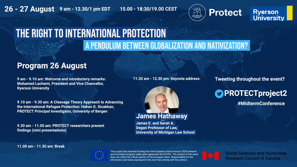 Only hours to go before our #MidtermConference starts! Mini-presentations of our most important findings and a keynote by @JC_Hathaway are up today. Tomorrow, we are hosting top scholars and policymakers for academic and policy forums👏 Tweet with us! protectproject.w.uib.no/protect-events…