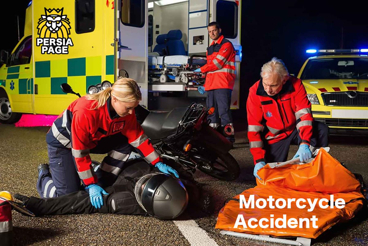 persianpage's tweet photo. Serious injuries after a motorcycle accident
https://t.co/qxqxLl8zJQ https://t.co/G1uCLf5BtK