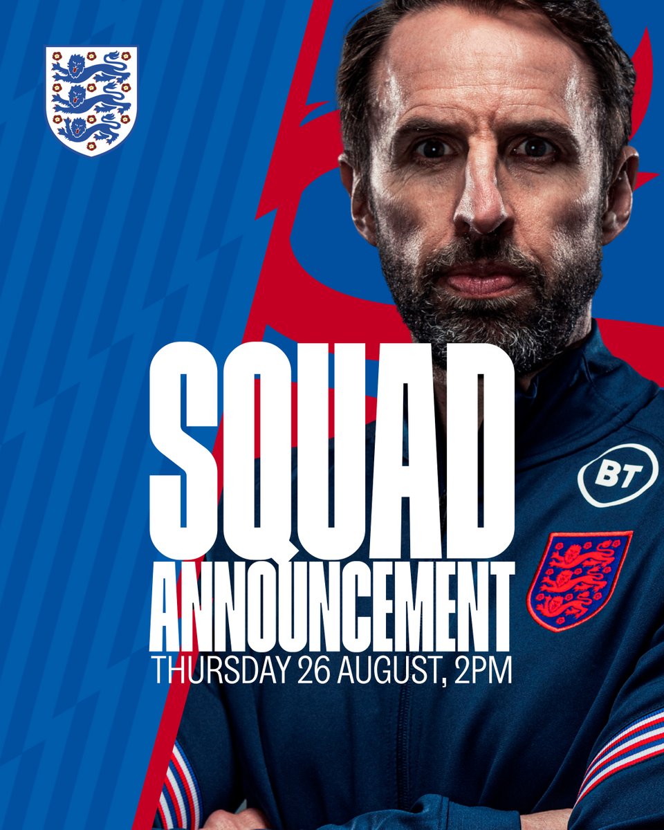 It's squad announcement day for the #ThreeLions, as we get ready for our #WorldCup qualifiers against Hungary, Andorra and Poland!

Who would you like to see included? 🤔