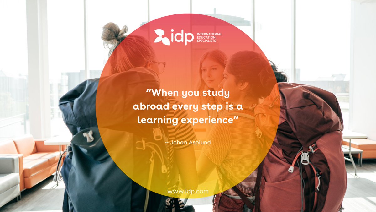 IDPSaudiArabia's tweet photo. “When you study abroad every step is a learning experience”
~Johan Asplund
#IDPQuotes https://t.co/0wkdT3gUxY