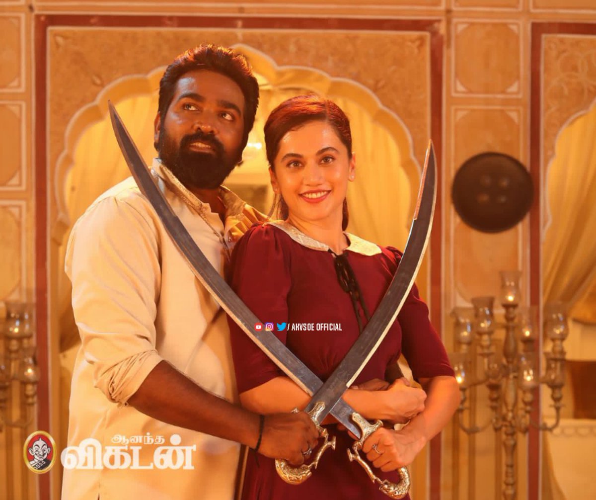 #AnnabelleSethupathiLooks like a busy days ahead for💯 #VijaySethupathi fans.. #Laabam theatrical release..♥️ #Tughlagdurbar SunTV premiere.. #AnnabelleSethupathi Disney Hotstar premiere..💥 #Kadaisivivasayi SonyLiv premiere✌️