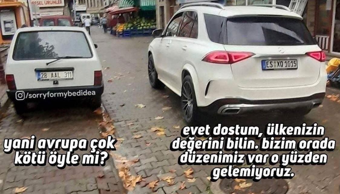 Tam olarak bu durumdayız #Arabahayaloldu