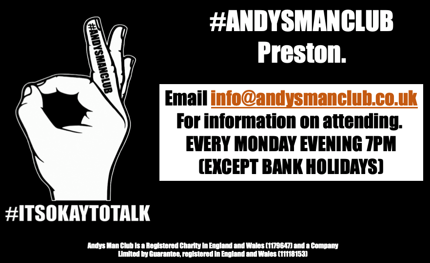 This Sunday <a href="/andysmanclubuk/">#ANDYSMANCLUB</a> Preston will be hosting a fantastic free event at Penwortham Cricket Club. The event will be 12.00-23.00, there will be bands, dancing, food and much more! Come and support this fantastic cause, it's sure to be a great time.