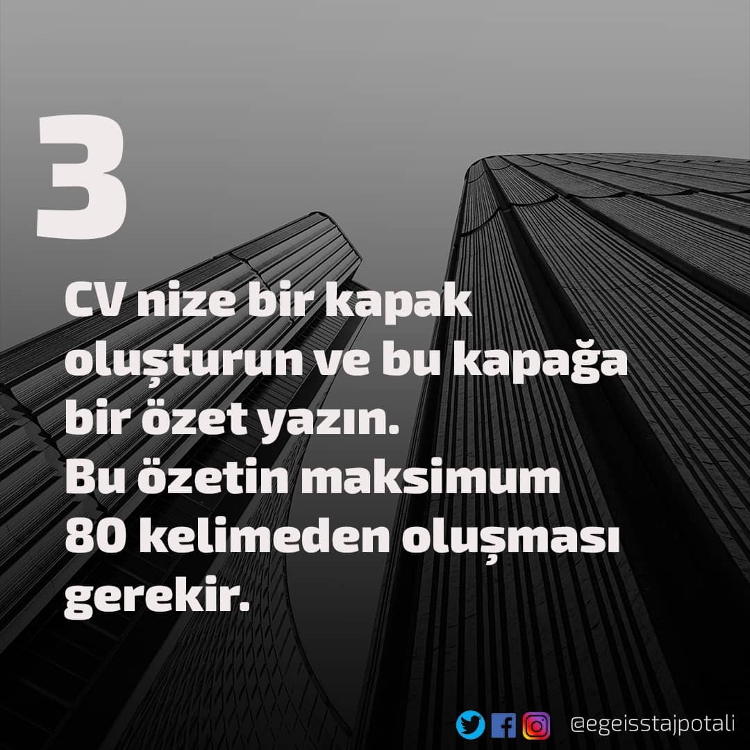 CV Hazırlarken Yapılması Gerekenler: