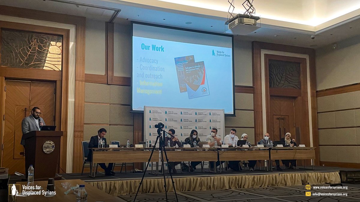 VoicesForum's tweet photo. بدأت حلقة النقاش ضمن اجتماع الهيئة العامّة لمنتدى أصوات لأجل المهجرين السوريين (VDSF) في اسطنبول - #تركيا، بحضور عدد من أصحاب المصلحة والمنظمات الدولية والجهات المانحة افتراضيًا. #voicesforsyrians #vdsf https://t.co/8byOKCjWKN