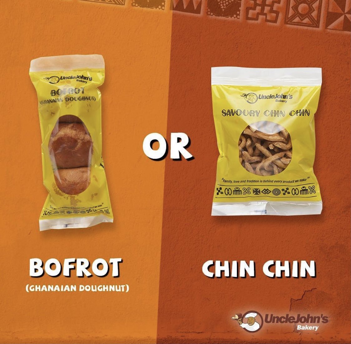unclejohnbakery's tweet image. Which one are you choosing? 🧐 #UncleJohnsBakery #Bofrot #Chinchin