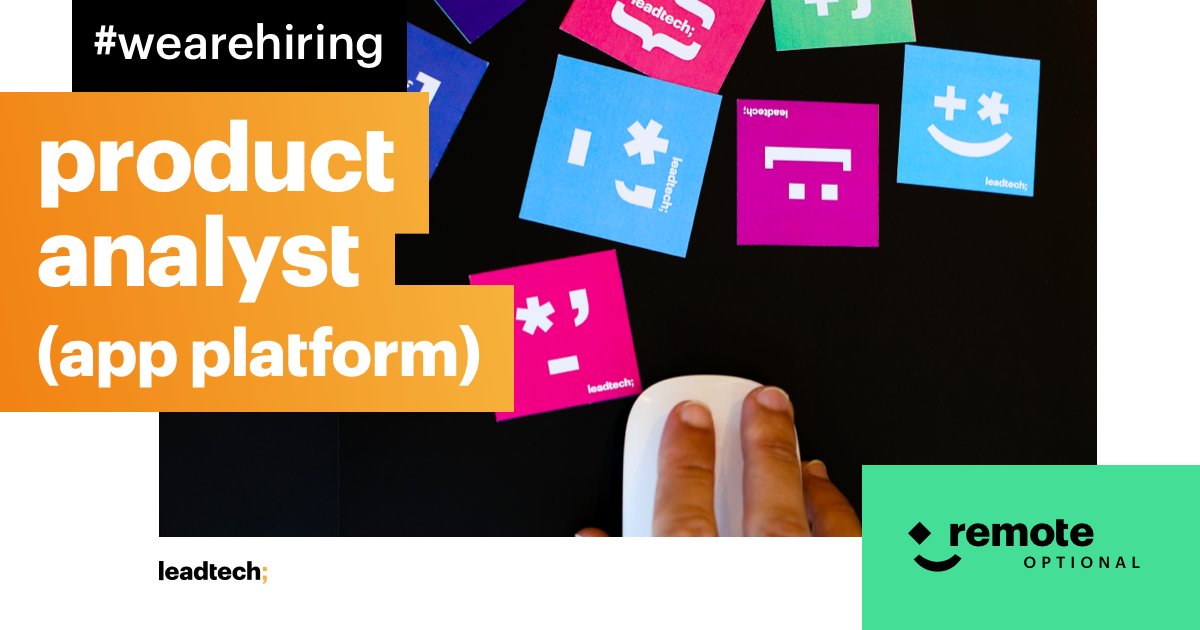 We are looking for a Product Analyst - App Platform (Remote work is ok/Spain)

🤔 Sounds like you? 🤔 Apply Today!! 👉bit.ly/3zr24Xy

#newjob #wearehiring #joboffer #barcelonajobs #itcompany #leadtech  #productanalyst