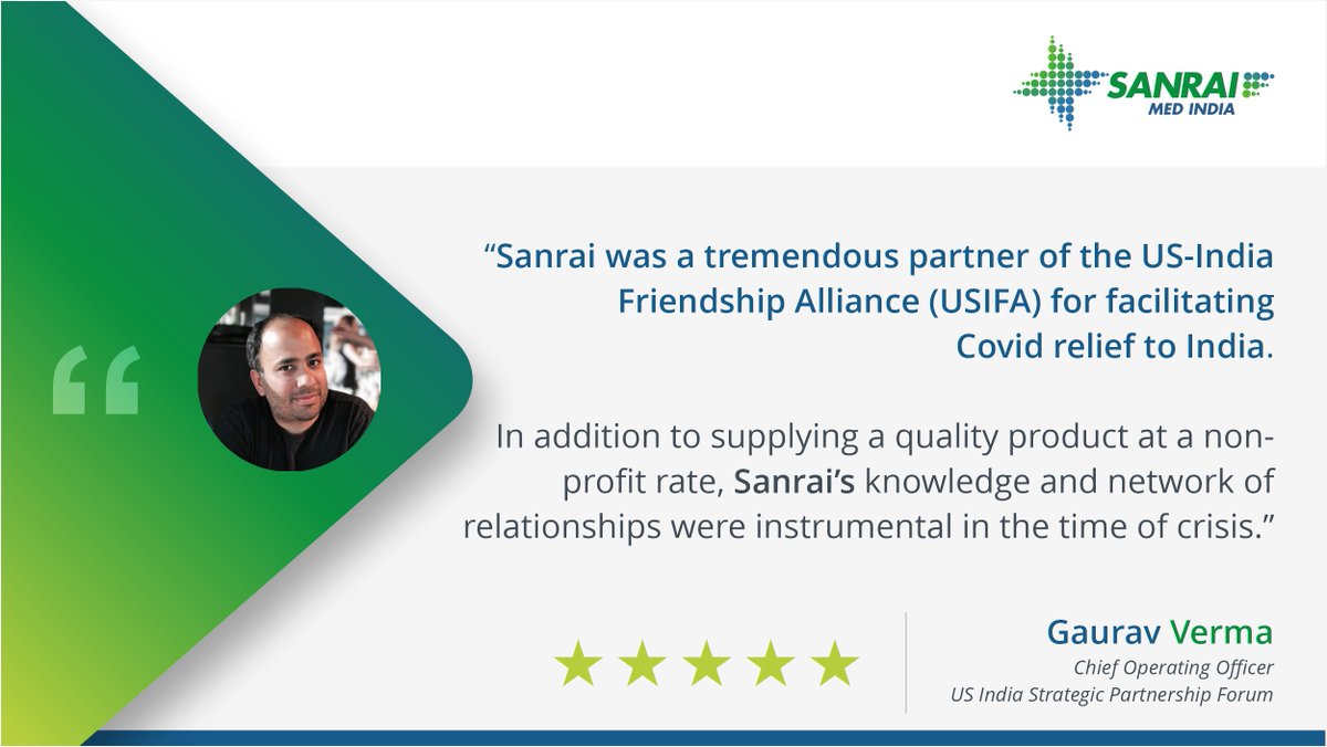 SanraiMed_India's tweet photo. Thank you for taking your valuable time to communicate your thoughts @GauravVermaNY  &amp; @USISPForum ! 
We’re happy to hear our hard work has hit the mark to meet your expectations!
#SanraiMedIndia #CareBeyondBarriers #StrategicPartnership https://t.co/LE8InTEKJk