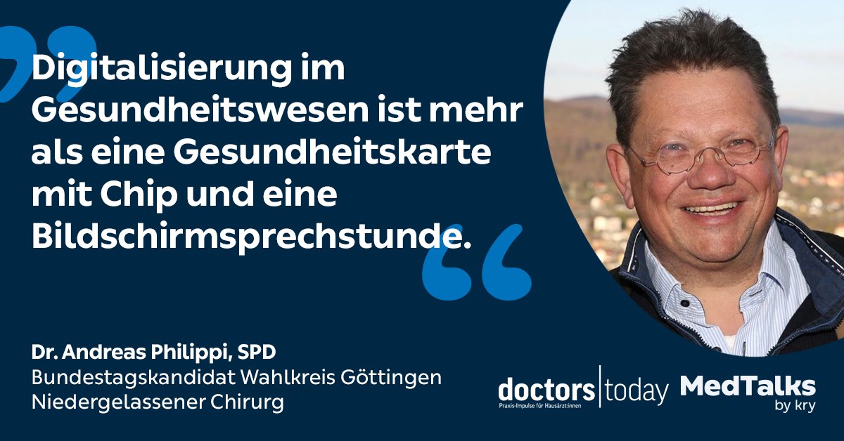 Kry Deutschland (@krydeutschland) on Twitter photo Heute, 17 Uhr - "Digitale Gesundheit - wie geht es nach der Wahl weiter?"
Mit dabei ist Dr. Andreas Philippi (<a href="/PhilippiSpd/">Dr. Andreas Philippi</a>, SPD) als Chirurg und Bundestagskandidat für den Wahlkreis Göttingen. Wir freuen uns auf ein spannendes Event! Jetzt anmelden unter bit.ly/3BgtFee Heute, 17 Uhr - "Digitale Gesundheit - wie geht es nach der Wahl weiter?"
Mit dabei ist Dr. Andreas Philippi (<a href="/PhilippiSpd/">Dr. Andreas Philippi</a>, SPD) als Chirurg und Bundestagskandidat für den Wahlkreis Göttingen. Wir freuen uns auf ein spannendes Event! Jetzt anmelden unter bit.ly/3BgtFee