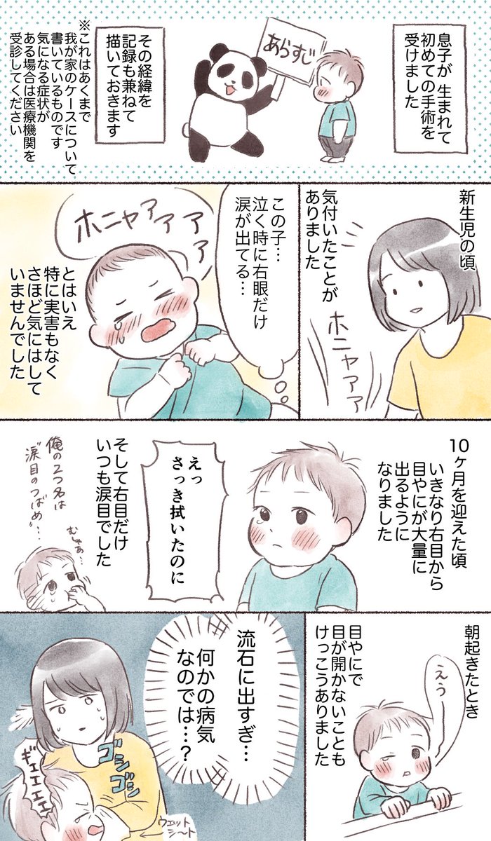 息子、はじめての手術(1/2)
#育児漫画 #育児絵日記 #漫画が読めるハッシュタグ 