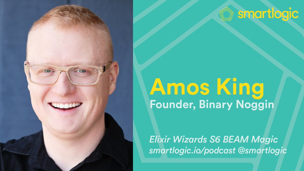 This week on Elixir Wizards: We're wrapping up Season 6 with <a href="/Adkron/">Amos King - lucky husband</a>, CEO of <a href="/BinaryNoggin/">Binary Noggin</a>, who also happens to be the inspiration behind this season's theme,  BEAM Magic.  #elixirlang #myelixirstatus smr.tl/3mvub3S