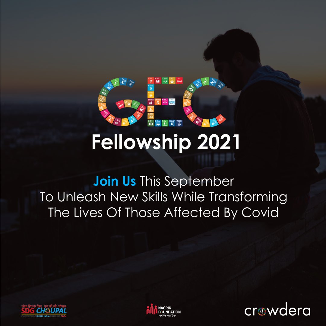 GoCrowdera (@gocrowdera) on Twitter photo Launching GEC Fellowship 2021! Here is your chance to impact the lives of individuals affected by covid19 and learn the tricks of online fundraising. Join Now - forms.gle/5vQeVRjaNtAosT…
.
.
#fellowship #GEC2021 <a href="/sdgchoupal/">@sdgchoupal #CollectiveSDGAction</a> <a href="/nagrikfdn/">nagrikfdn #CollectiveSDGAction</a> <a href="/edu_sdg/">SDGEduChoupal @sdgchoupal</a> Launching GEC Fellowship 2021! Here is your chance to impact the lives of individuals affected by covid19 and learn the tricks of online fundraising. Join Now - forms.gle/5vQeVRjaNtAosT…
.
.
#fellowship #GEC2021 <a href="/sdgchoupal/">@sdgchoupal #CollectiveSDGAction</a> <a href="/nagrikfdn/">nagrikfdn #CollectiveSDGAction</a> <a href="/edu_sdg/">SDGEduChoupal @sdgchoupal</a>