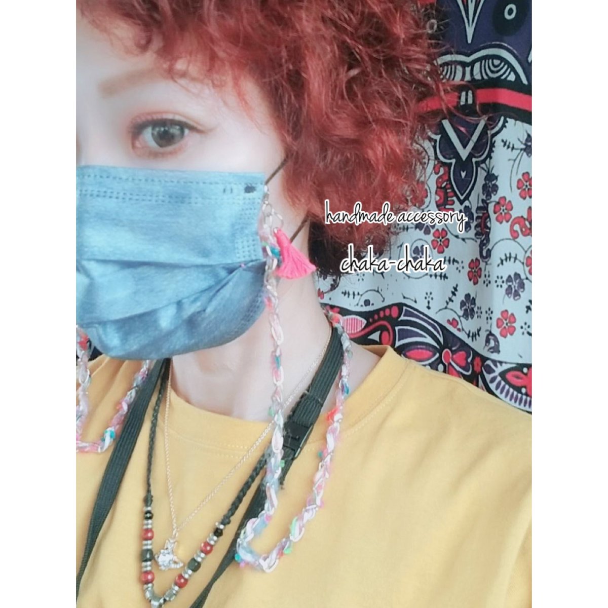 chakasappy's tweet photo. マスクストラップVSメガネストラップ
#感謝
#ありがとう
#ハンドメイドアクセサリー
#handmadeaccessory 
#マスクストラップ
#マスクチェーン
#メガネストラップ
#メガネチェーン
#個性派
#個性的
#着画
#チャカチャカ
#オーダー
#佐賀
#唐津 https://t.co/tkGeK1wzC5