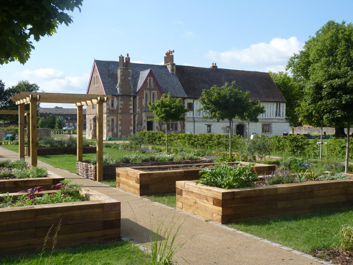 CaroePartners's tweet photo. The garden at Llanthony Secunda Priory @LlanthonybyGlos in #Gloucester was looking particularly lovely yesterday, we think it looks a good match for the illustration done at the start of the project! #success https://t.co/H50kvQ6P32