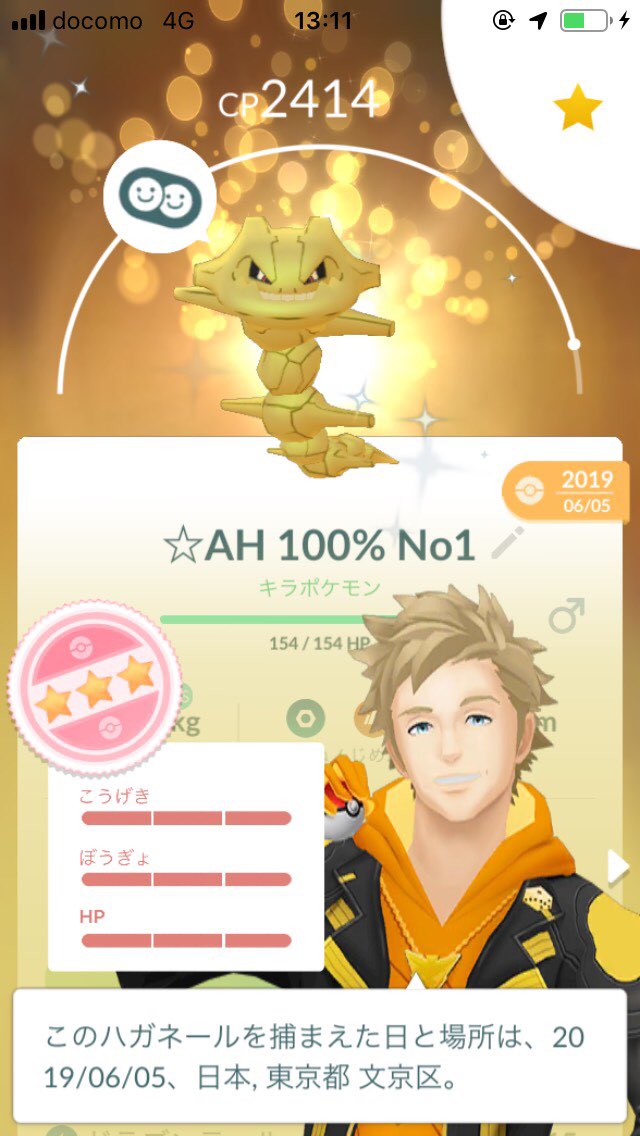 Hikarunagisa 渚光 原作から大好きだったハガネール色違い100 を手に入れてゆくぅー Pokemongo ポケモンgo ナギピカ ハガネール 色違い100 T Co Loettrtfg5 Twitter