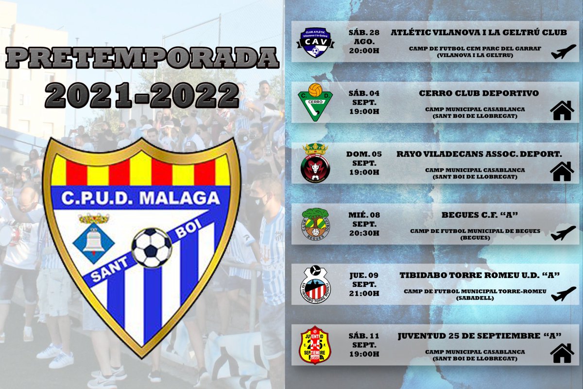 cpud_malaga's tweet photo. 🔵⚪️PARTIDOS PRE TEMPORADA🔵⚪️

Empieza lo bueno… #cositas#detalles#somosmalaga https://t.co/G8gDYimHB1
