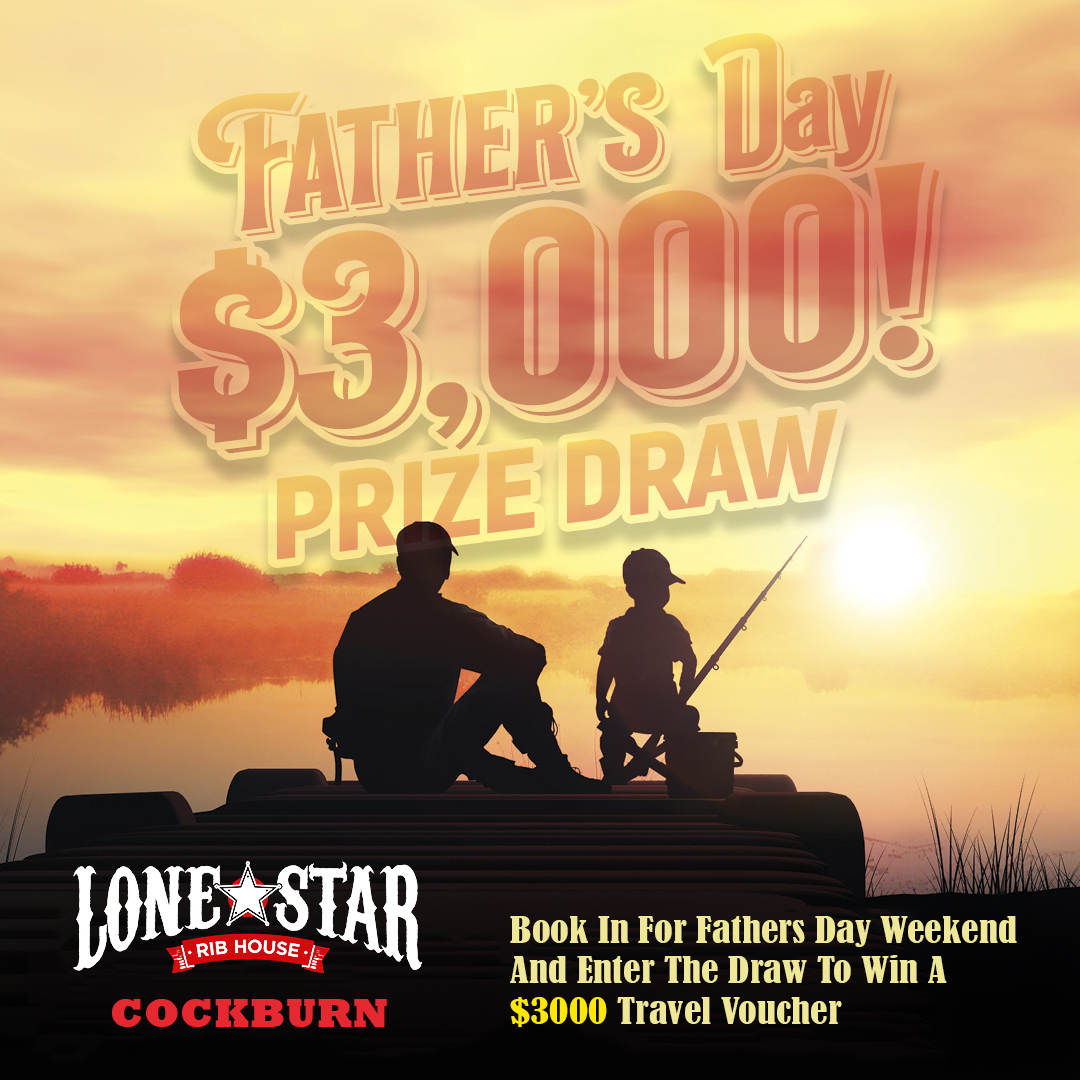 Do a little something for your Dad and make him smile!! 
Book a table online now: 👉 lonestarribhousecockburn.com
WIN DAD a $3,000 Travel Voucher this Father’s Day Weekend! ✈️🏝☀️🌊🏖
Terms &amp; conditions apply!!