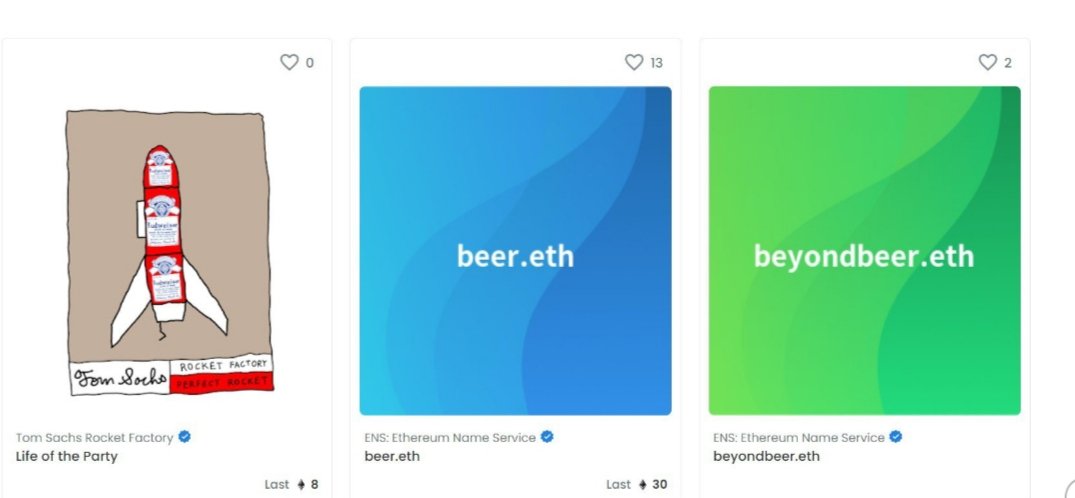 .<a href="/VisaNews/">VisaNews</a> hat als erstes Unternehmen ein #CryptoPunk gekauft

.<a href="/budweiserusa/">Budweiser</a> hat die #ens Domain beer.eth gekauft

#NFTs ist eine Bewegung..
Eine Community..
Eine Renaissance..
Eine Idendifikation..
Und vieles mehr..

Ps. Du kannst die Kultur nicht per Rechtsklick speichern ;)