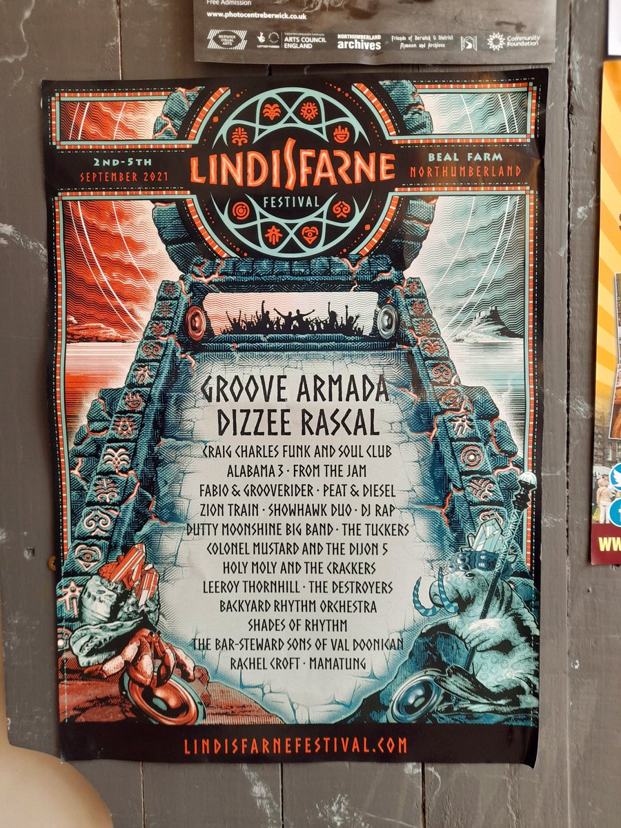We have <a href="/lindisfarnefest/">Lindisfarne Festival</a> tickets on sale at The Mule. Look at the lineup....it's 7 miles away!!!
Come chat with Papa Mule if you're umming and aaaa-ing...