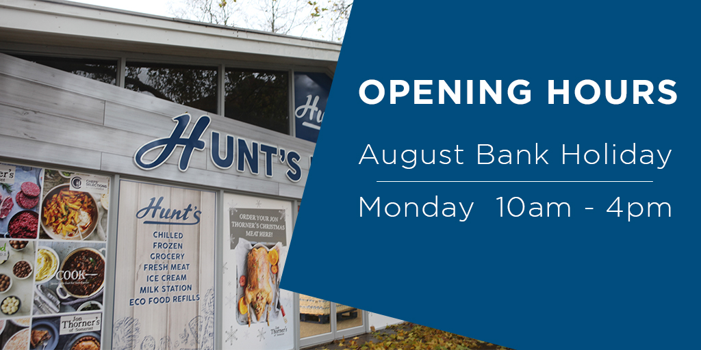 📢 Bank Holiday Opening Hours

We will be open 10am - 4pm on bank holiday Monday (30th August) 🛍️

Enjoy the long weekend and stock up on all the Bank Holiday essentials here in store! 🌞