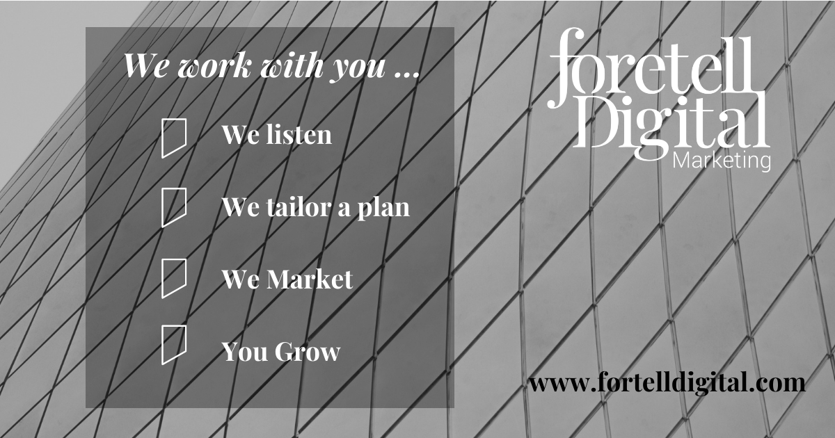 ForetellD's tweet photo. At Foretell Digital, our approach is tailored to your needs and budget. From the essentials to full digital marketing service

Reach out to  our expert team and start your journey to digital marketing success

https://t.co/DmYsLh8WuS

#digitalmarketing #essex #london #web #seo https://t.co/HnLrbx4YA4