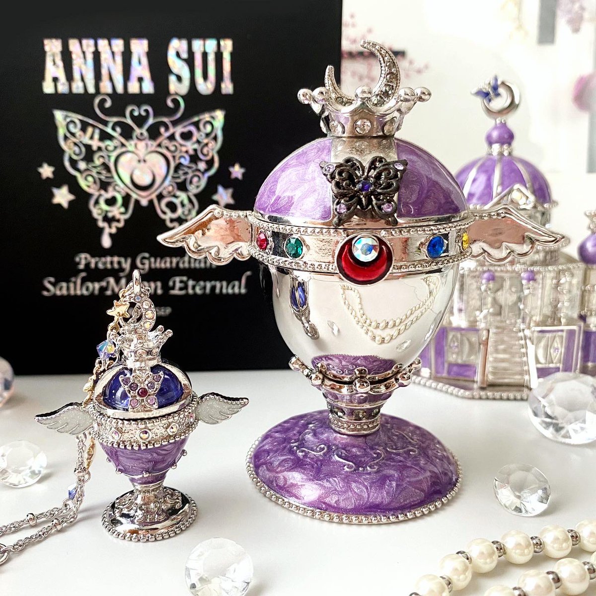 圧倒的美！ANNA SUIカリスペア?ようやく撮影でけた。これ見ると頑張っ 
