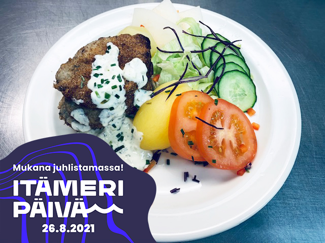 Tänään meillä on tarjolla herkullinen Itämeri-ystävällinen lounas  yli 50 000 lounasasiakkaallemme ympäri Espoota!