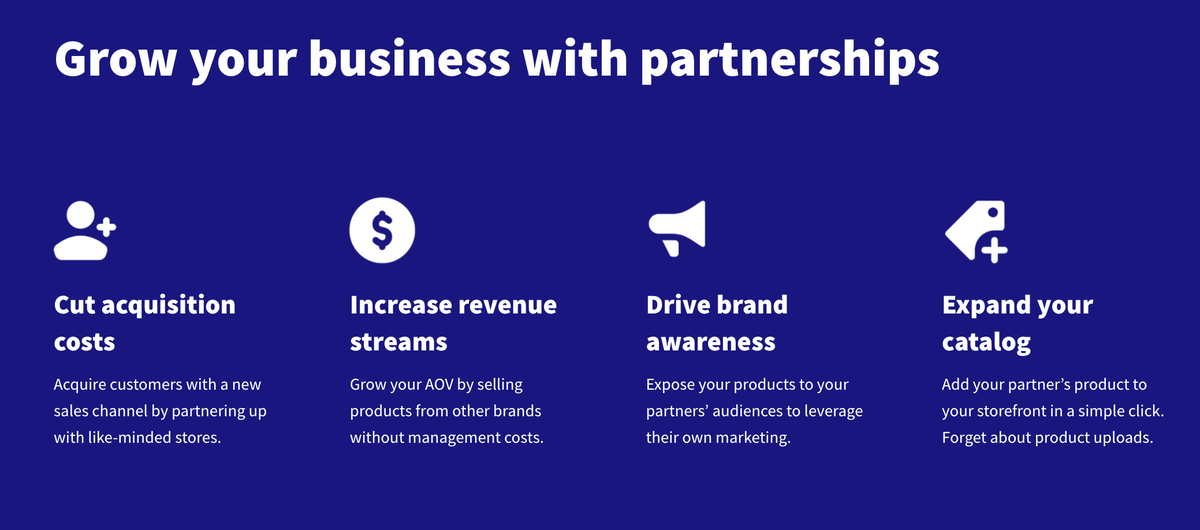 crossmystore's tweet photo. Through CrossMystore, brands are able to come together and sell each other’s products through their own storefronts, offering a unique co-marketing opportunity. Get early access 😎 https://t.co/HrOtZy5Xou https://t.co/6GBV59gRcS