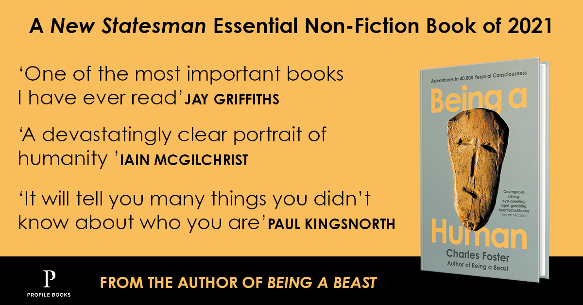 ProfileBooks's tweet photo. You know what it's like being a human today. But what about 40,000 years ago?
Travel back in time with @tweedpipe who lived as an Upper Palaeolithic, a Neolithic and an Enlightenment human and tells the tale in the brilliant #BeingaHuman - out today!
https://t.co/gfuxQkfoi6 https://t.co/f1KOL1u1Uk