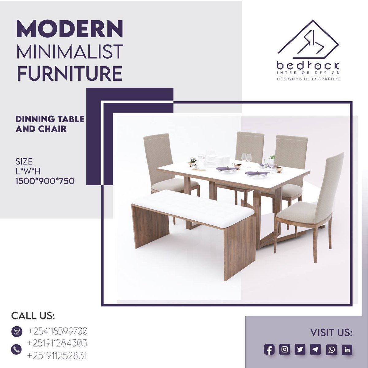 BEDROCK_INTERIOR_DESIGN
Great discount for the new year!!! 
New Year Sale
  "Get more for less"
ዘመናዊ ጥራት ያለው👌🏾ውብ ፈርኒቸር በተመጣጣኝ ዋጋ       
 #Dinningtable #chair #Designbuild #Constructioncompany #Architecturaldesigner
#furniture 
#greatfurniture #betterprice