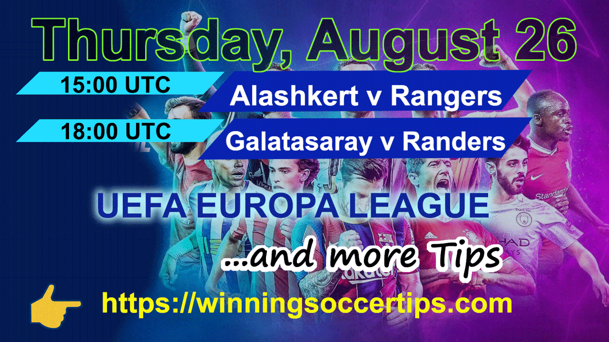 WinTips99's tweet image. UEFA EUROPA LEAGUE QUALIFYING matches are comming back tonight! 
Do not miss chance to follow our Tips at winningsoccertips.com

(*) Premium Tips, and FREE Tips will be posted on website 1 hour before the kick-off time of the first earliest match !