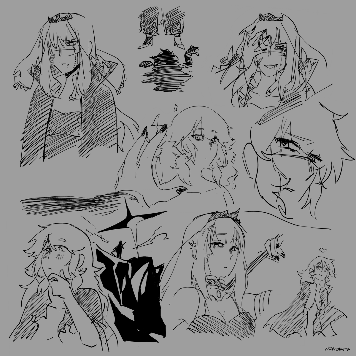 night anguish doodles~ 