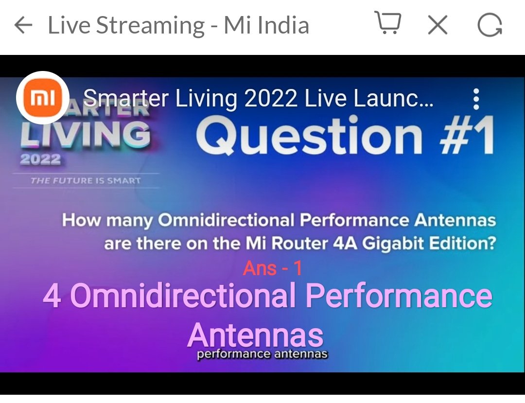 ImtiyaxRk's tweet image. Ans 1: 4 Omnidirectional Performance Antennas

#SmarterLiving2022 
#FutureIsSmart 
#MiRouterGigabitEdition 
#MiFanClub