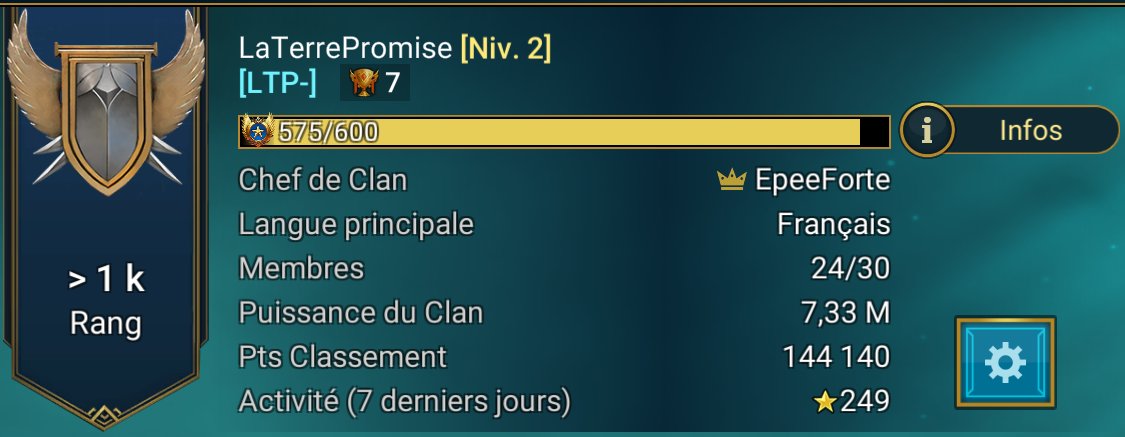 Notre 7e Victoire sur #RaidShadowLegends 

Ceux qui veulent le rejoindre => LTP-