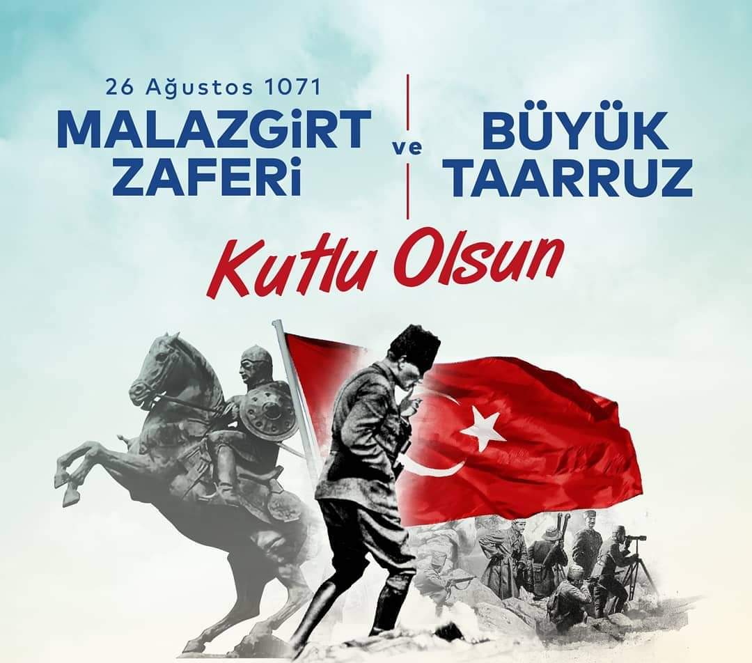 yusufkocsivas's tweet image. 26 Ağustos 1071 Malazgirt ve Büyük taarruz  zaferimiz kutlu olsun .

#MilletimizeMiras