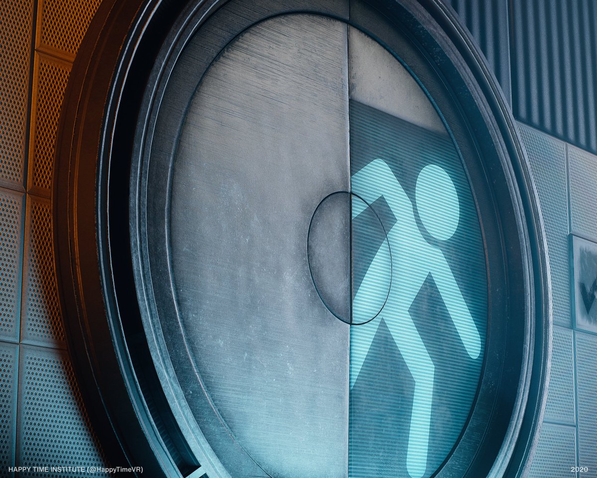 paranoianotice's tweet photo. Late to posting this...👀

Back in December, @robouellette + I (@HappyTimeVR) worked on a Portal-themed social VR environment hosted on #VRChat for @Vowgan as part of the annual Secret Santa event held by VRCPrefabs.

WALKTHROUGH VIDEO:
https://t.co/eMUrSd8vcz https://t.co/RSNwtGHCZZ