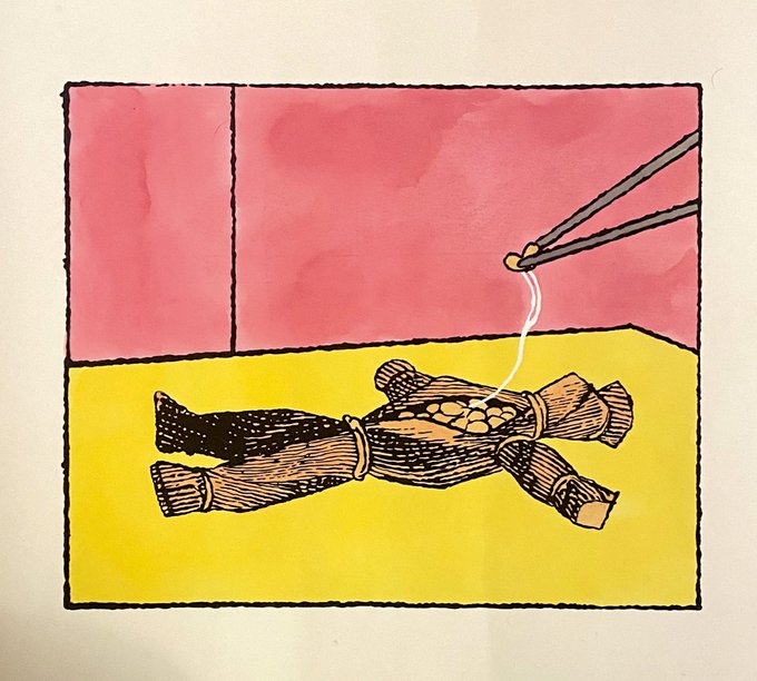「うらみつらみをおいしいに」
2021年
紙、から、アクリル絵具
254×305mm 