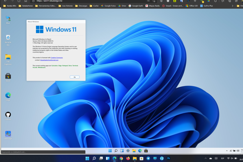 XatakaWindows's tweet photo. Este desarrollo "simula" un Windows 11 dentro del navegador web para probar algunas funciones sin necesidad de instalación https://t.co/EwzNi4vuxj https://t.co/V0DWMC44aL