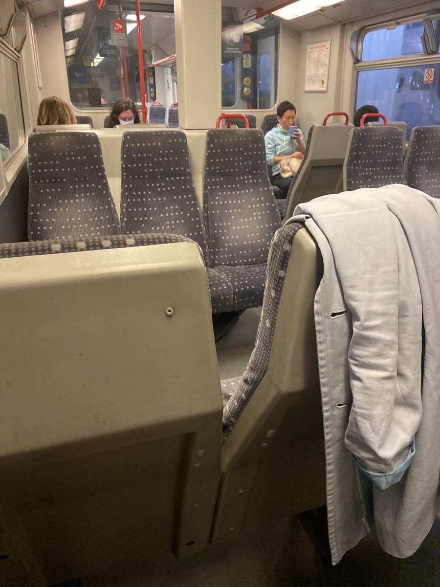 gemmanixon's tweet photo. @greateranglia Sat on a train from Liverpool Street to Frinton-on-Sea. I cannot believe how DISGUSTINGLY dirty and old it is. How can you charge £44 day return for vile filthy trains like this?? Needs to be dumped on the 80’s pile. You should be ashamed! Windows won’t open either https://t.co/6V6QolZdtb