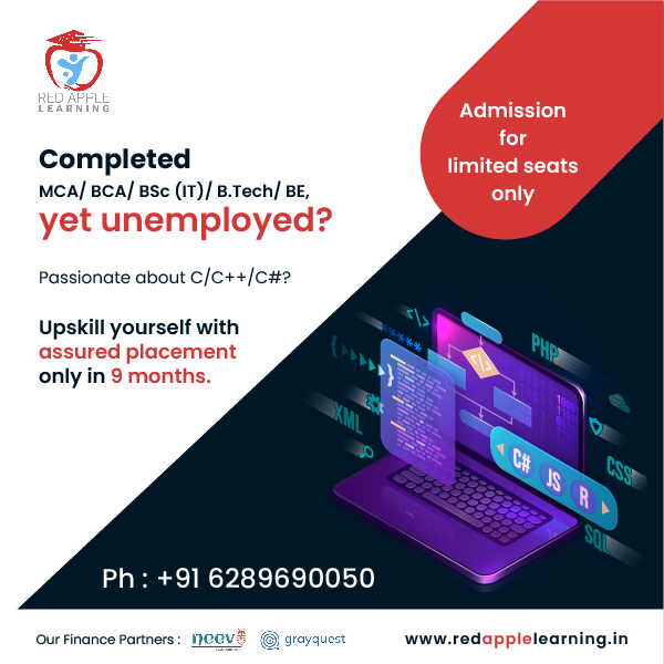 redapplekolkata's tweet image. ❓Completed MCA/BCA/BSc (IT)/ B.Tech BE, yet unemployed? Passionate about C/C++/C#?
🎯Upskill yourself with assured placement only in 9 months.
👉To know more visit: redapplelearning.in OR call us: +91 6289690050
#learngamedevelopment #RedAppleLearning