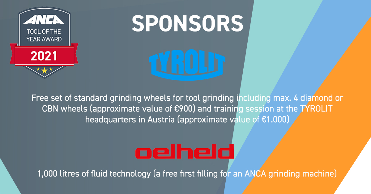 #ANCATooloftheYear2021 finalists, take note: we have two special offers from our generous sponsors, TYROLIT Schleifmittelwerke Swarovski K.G. and oelheld GmbH 👏 

Runners up for both categories will also have a choice of CIM3D V9 or ToolDraft 1.2.