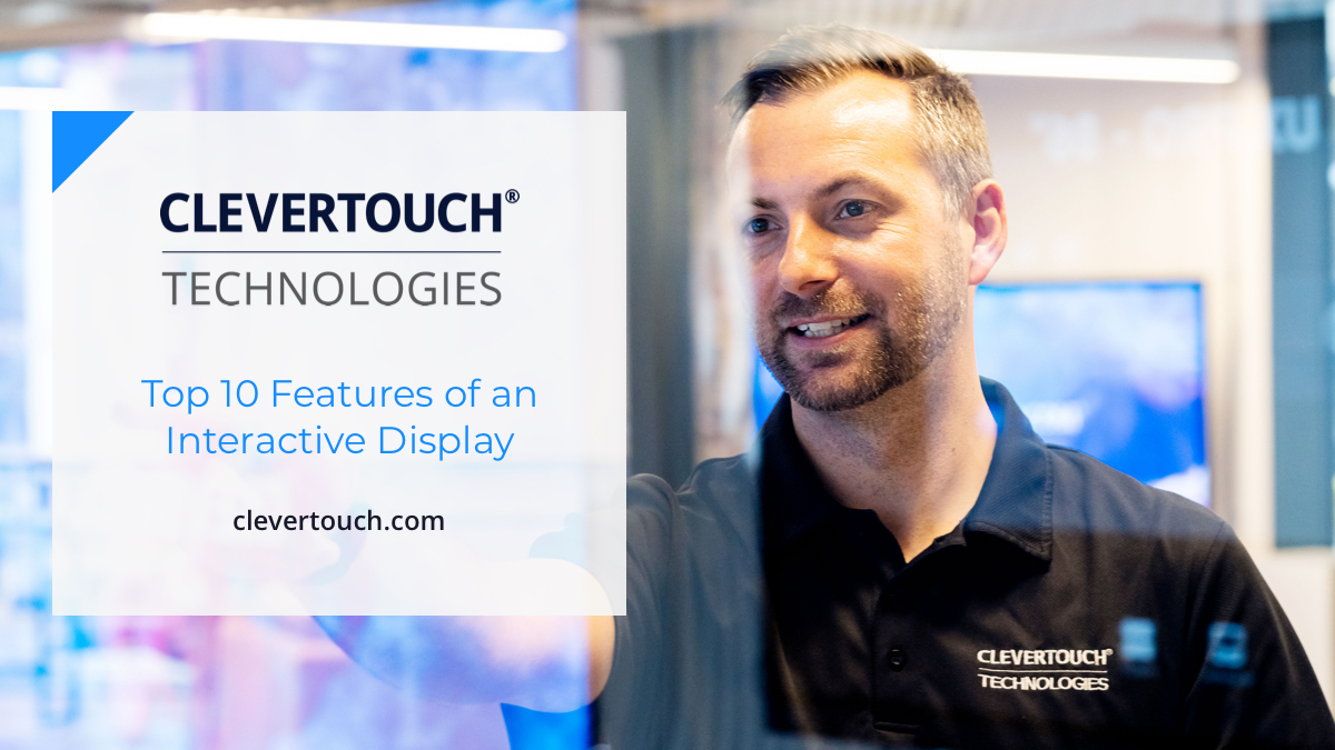 Top 10 Features of an Interactive Display bit.ly/3me2Kvu #edutwitter #edtech #avtweeps #clevertouch #myclevertouch #interactivedisplay