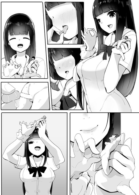 今月のfantiaラフです。(忘れてました 汗)今回はシュリンカーというよりM向け要素の方が強めですね。29日投稿の予定でーす 