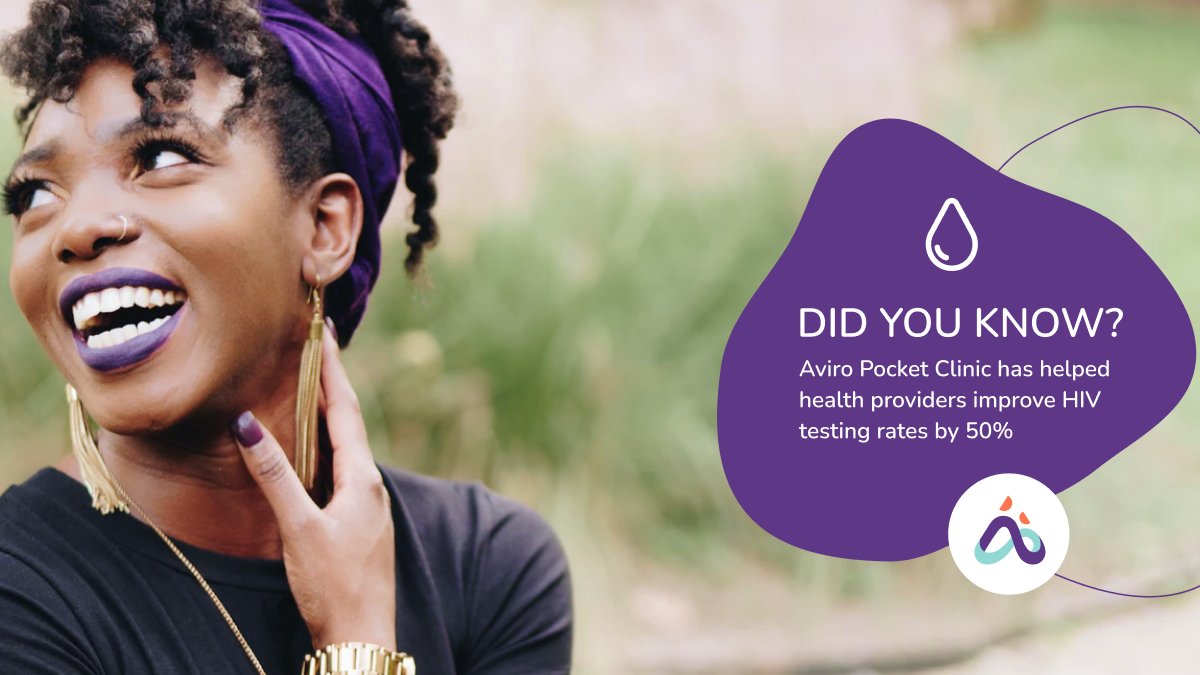 AviroHealth's tweet photo. DID YOU KNOW? Digital support for HIV self-testing has a strong uptake of more than 50% of patients, as well as strong reports of a helpful and accommodating testing experience. 
#avirohealth #pocketclinic #aidstesting #healthcare https://t.co/fBxU8N5U23