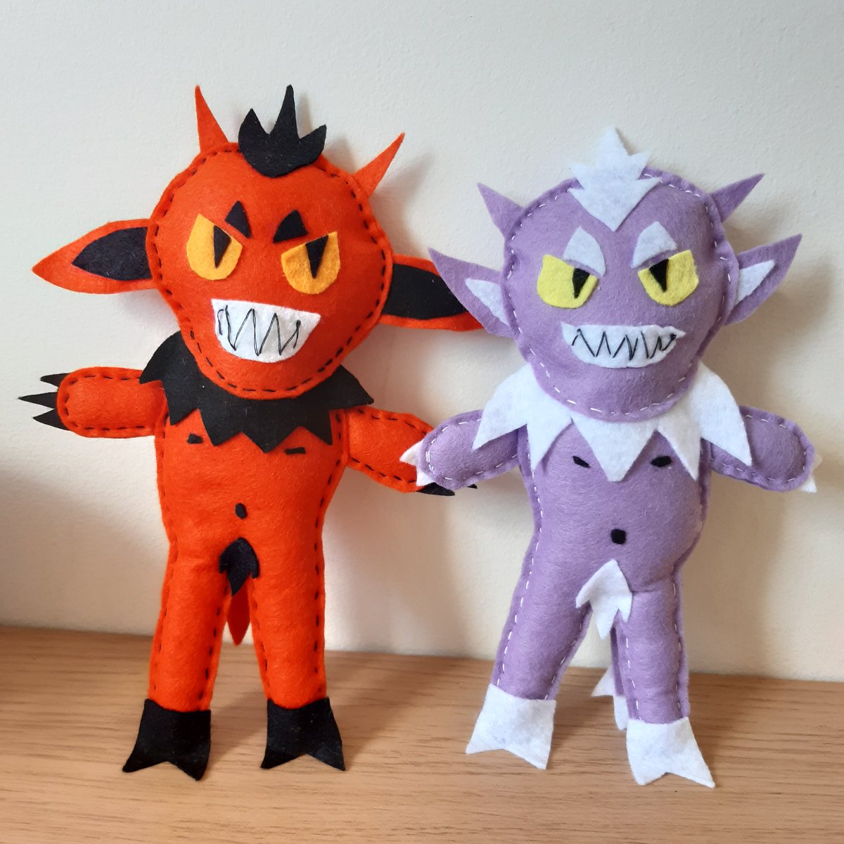BiLionLeon's tweet image. It&apos;s the demons!! 😈
#artdoll #artplush #handmade